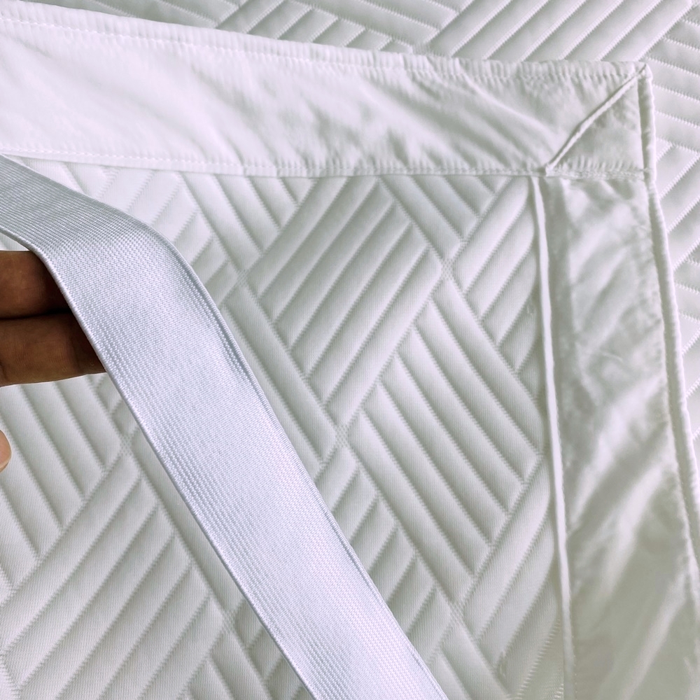 천사베딩 25년 휴비스 듀라론 여름 냉감패드 퀸 침대패드 고정밴드