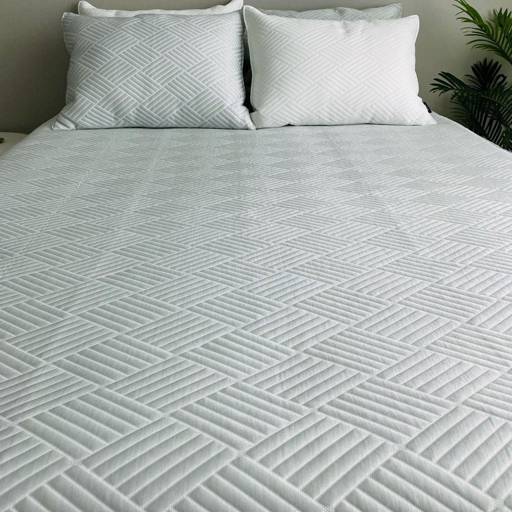 천사베딩 25년 휴비스 듀라론 여름 냉감패드 퀸 침대패드 고정밴드