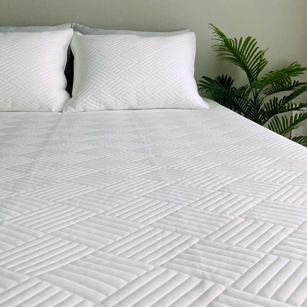 천사베딩 25년 휴비스 듀라론 여름 냉감패드 퀸 침대패드 고정밴드