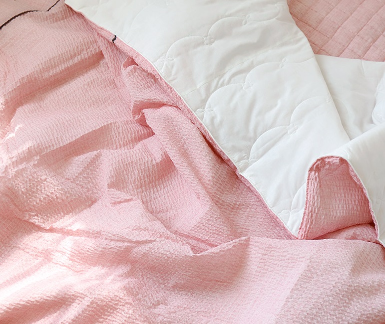 여름 이불 세트 뱀부 대나무 시어서커 화이트