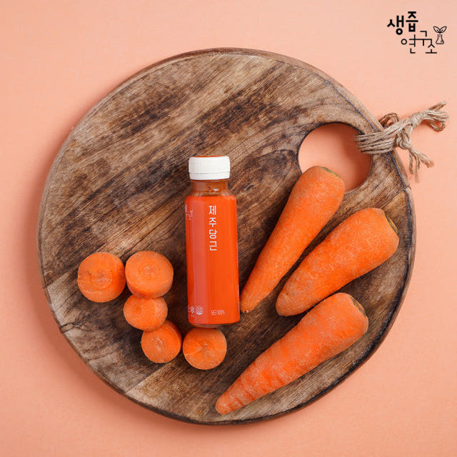 생즙연구소 100% 제주 구좌 당근주스 NFC 착즙 주스 HACCP 제주산 120ml x 14개