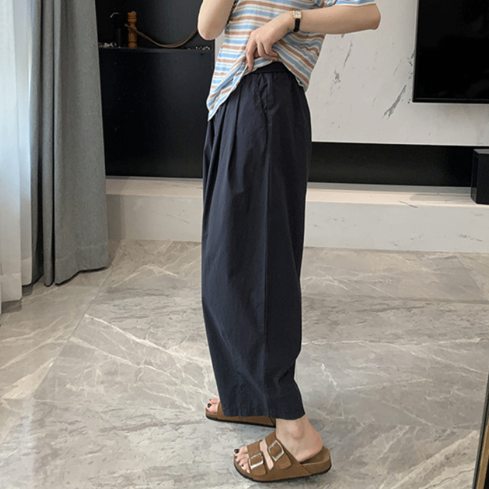 9부배기팬츠 밴딩 항아리바지 - 상세 이미지 4