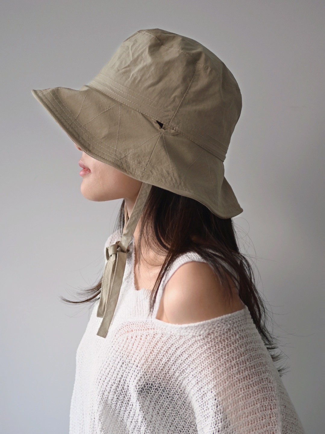 바스락 투웨이 목끈 벙거지모자 버킷햇 봄 여름 얇은 여성챙모자 5컬러