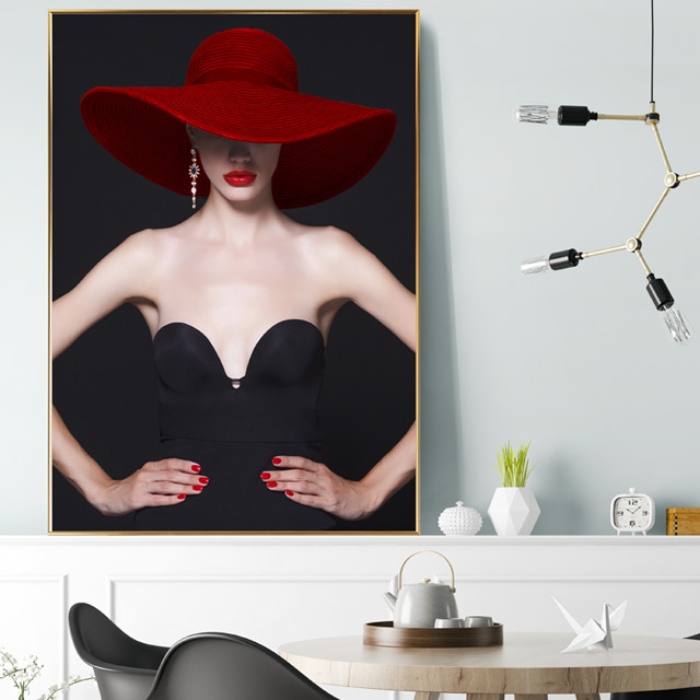 추상화 그림 거실 대형 캔버스 인테리어 액자 미용실 네일샵 카페 포스터 개업선물 루비 이미지 6