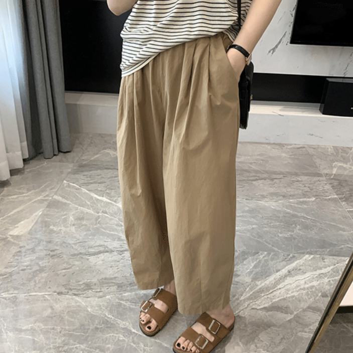 9부배기팬츠 밴딩 항아리바지 - 상세 이미지 2