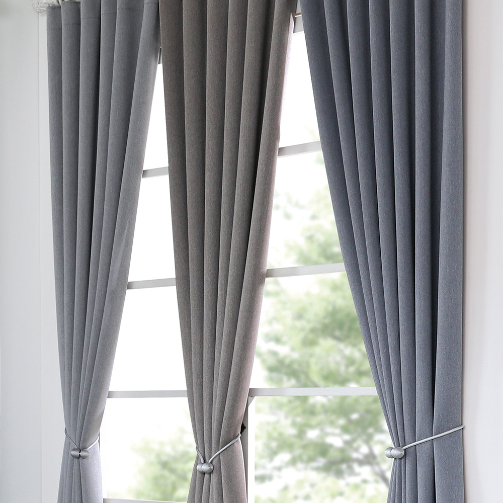 아르일랑 일상 암막 커튼 빛차단율 80% 형상기억 가공 1cm 나비주름 타입 항균 마타리