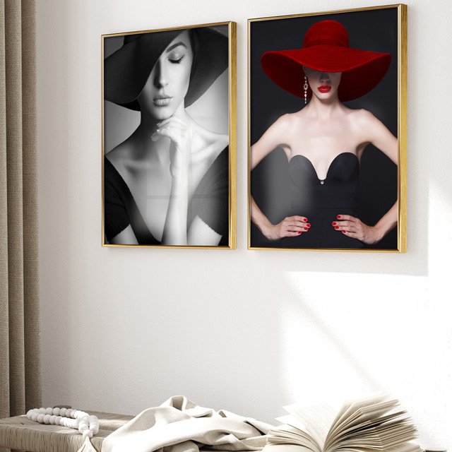 추상화 그림 거실 대형 캔버스 인테리어 액자 미용실 네일샵 카페 포스터 개업선물 루비 - 상세 이미지 2