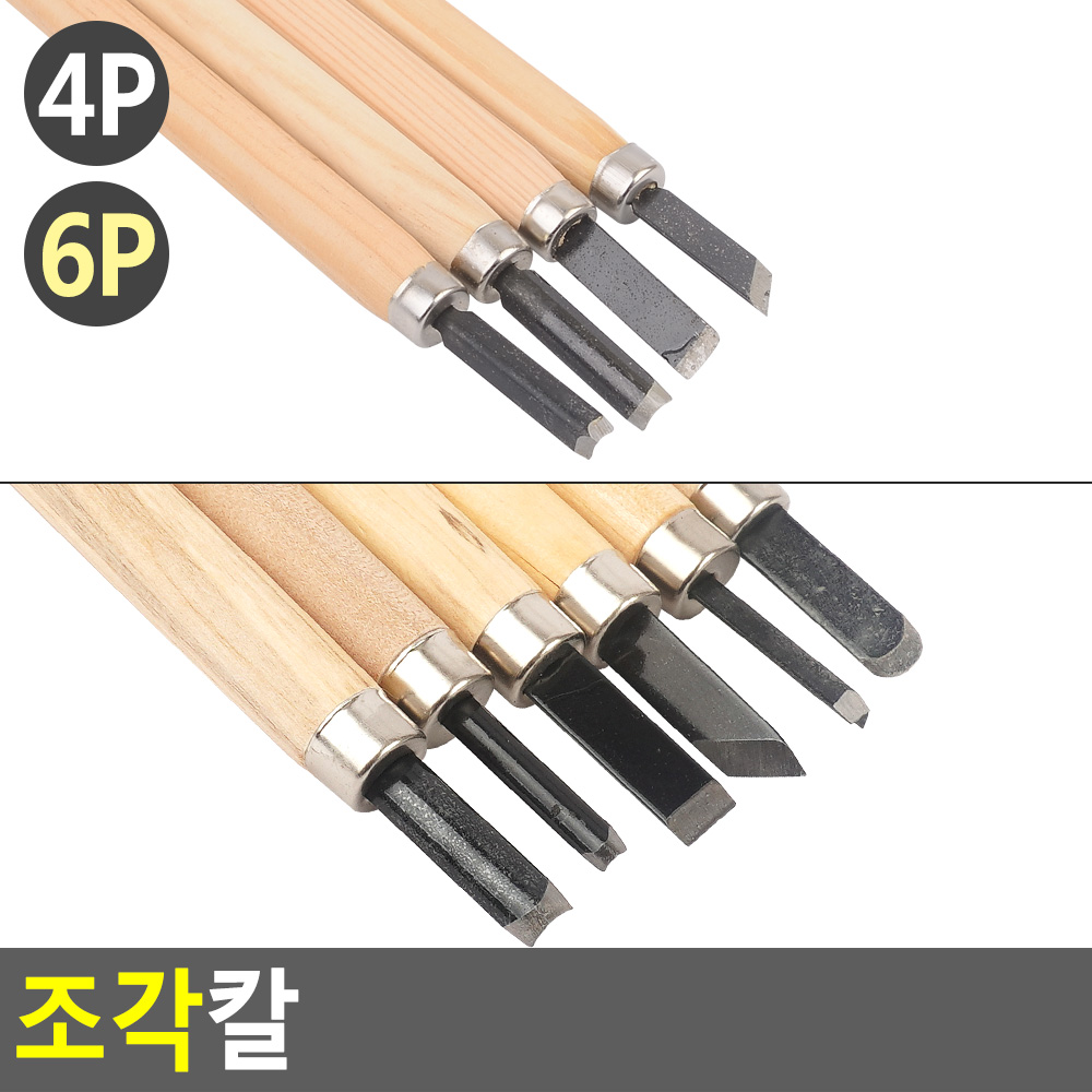 찰흙 칼 끌 조각 지점토 공예 클레이 도구 2종 - 상세 이미지 4