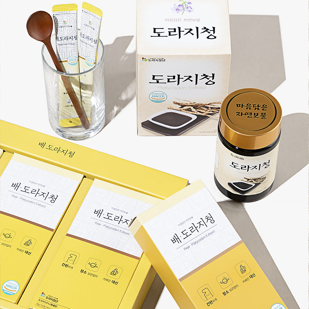 3년생이상 국산 약도라지100% 배 생강 도라지청 250g - 상세 이미지 5