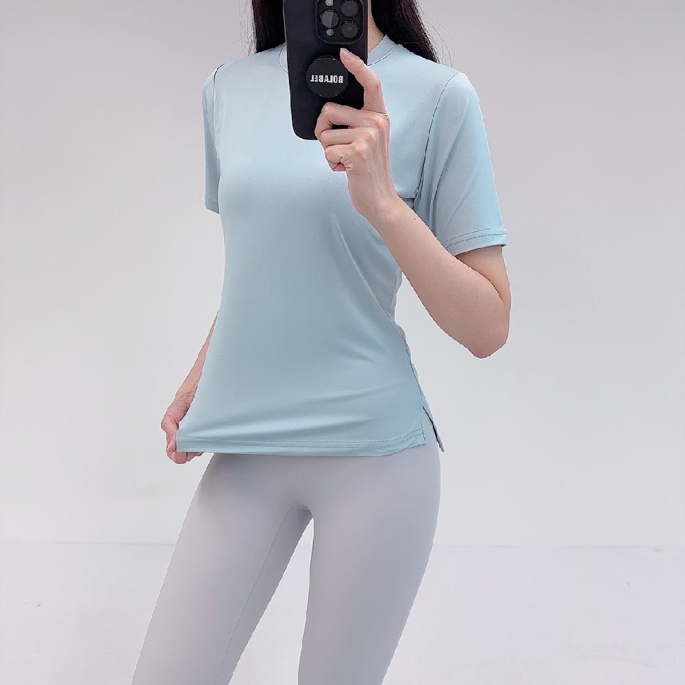 로라벨 뮤츠 필라테스복 여성 요가복 필라테스 요가 상의 티셔츠 커버업 운동복 반팔 - 상세 이미지 2
