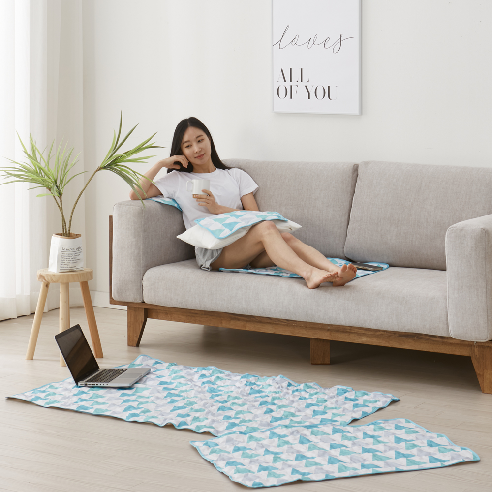 카이르 국산 쿨젤 쿨매트 냉감 여름 아이스 쿨링 패드 침대 매트리스 냉매트 90X60cm