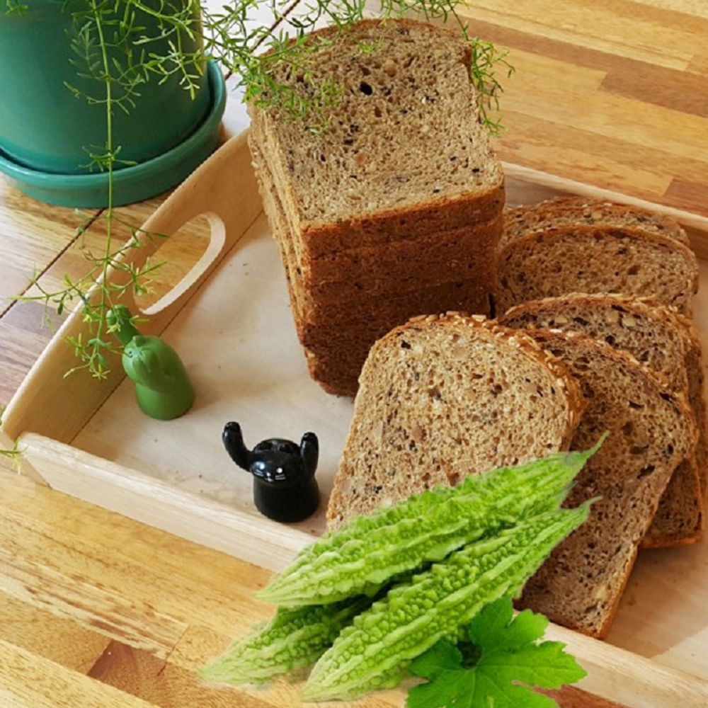 여주빵 100% 통밀식빵 900g 흑임자식빵 귀리식빵 여주가들어 더 건강한 비건 - 상세 이미지 5