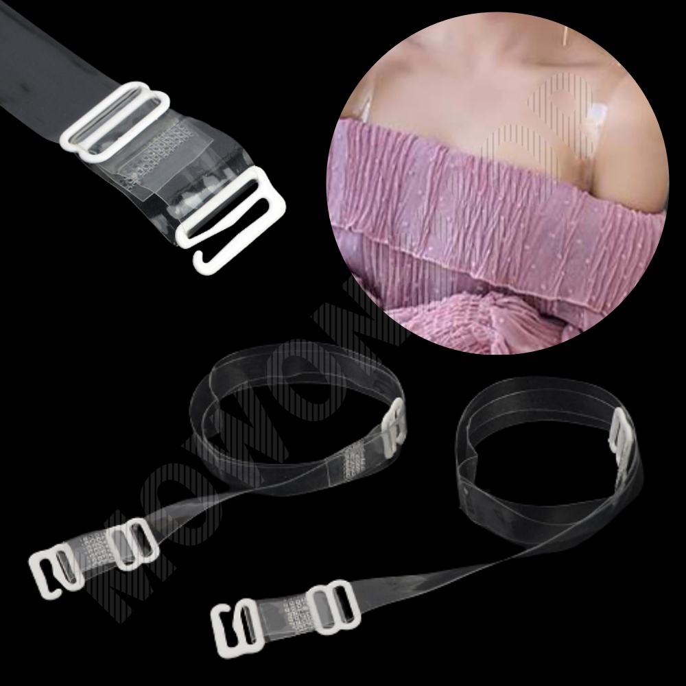 투명 브라끈 누드 어깨 끈 오프숄더 투명줄 - 상품 이미지