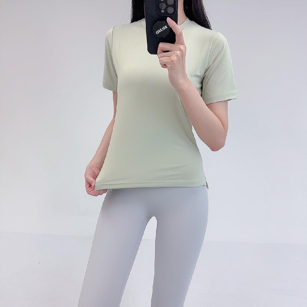 로라벨 뮤츠 필라테스복 여성 요가복 필라테스 요가 상의 티셔츠 커버업 운동복 반팔 - 상세 이미지 4
