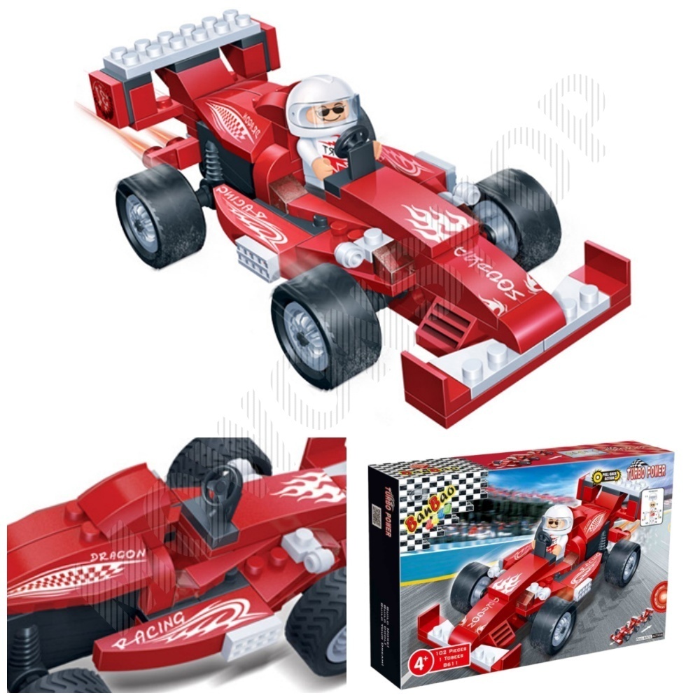 레고호환블럭 레고자동차 조립 블럭 장난감 레드스타 - 상품 이미지