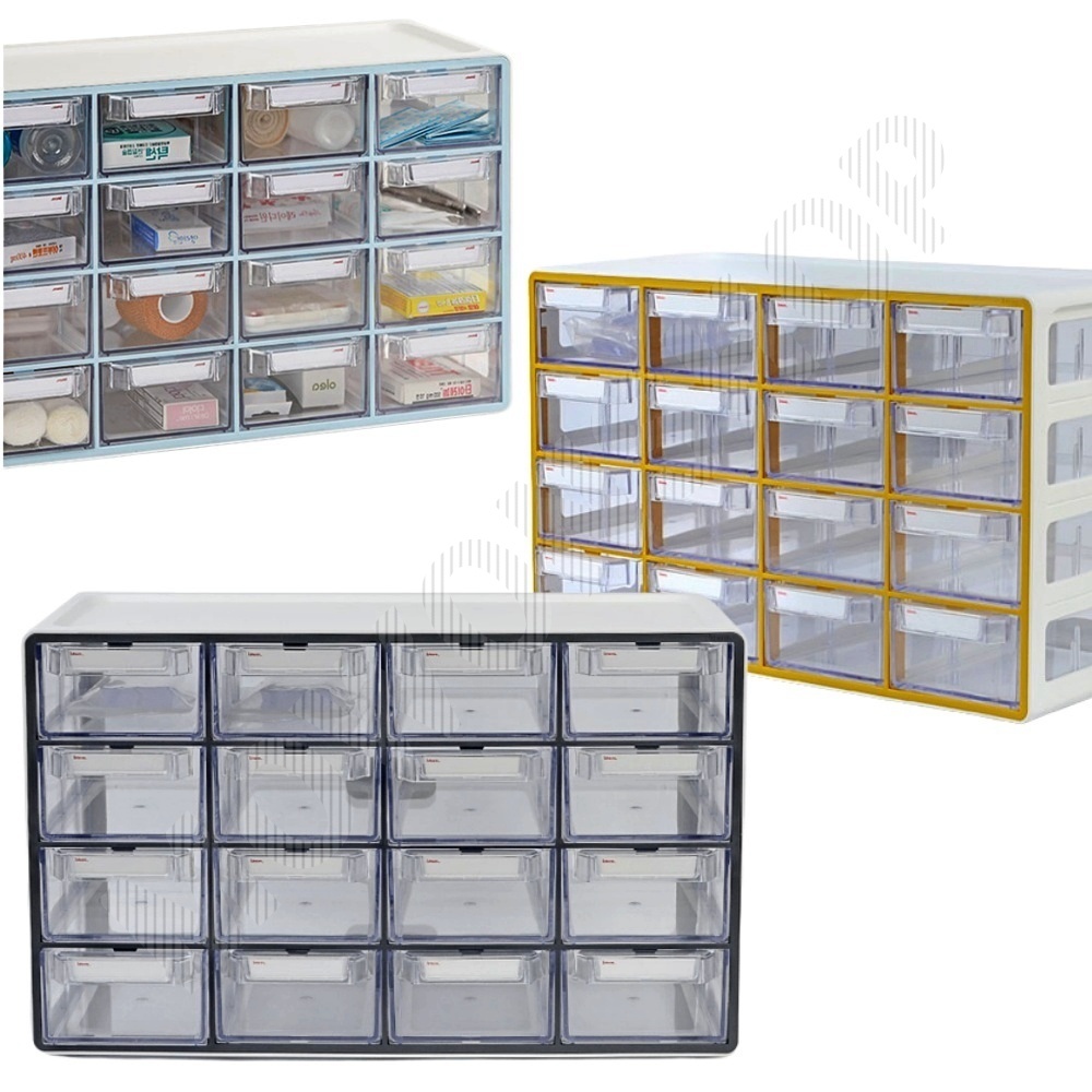 부품정리함 레고정리 미니 서랍 서랍함 멀티박스 16칸 - 상품 이미지