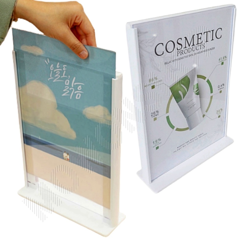 아크릴t자꽂이 테이블메뉴판 아크릴 메뉴판 a4 - 메인 이미지
