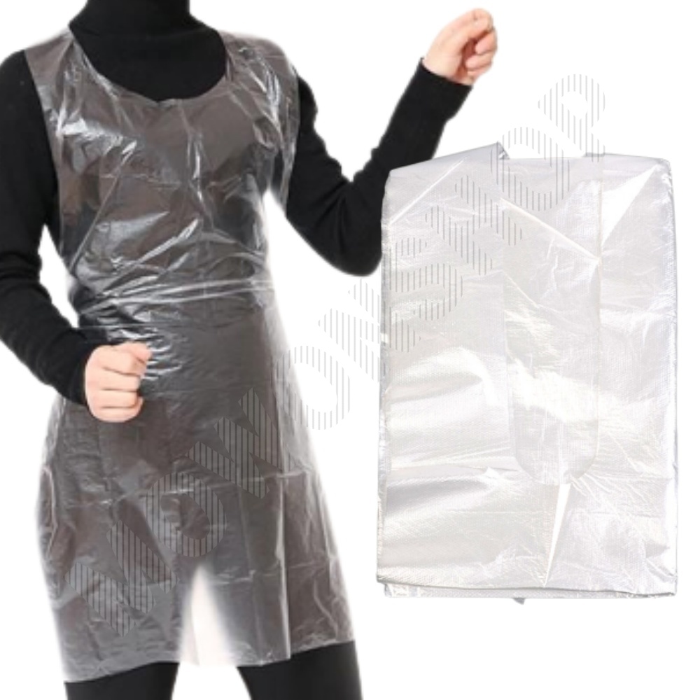 일회용 비닐 가운 위생 손님 방수 투명 손님용 앞치마