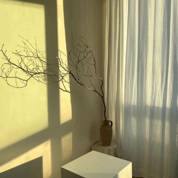 광목커튼 워싱 아이보리 카페커튼 국내생산 화이트 내츄럴