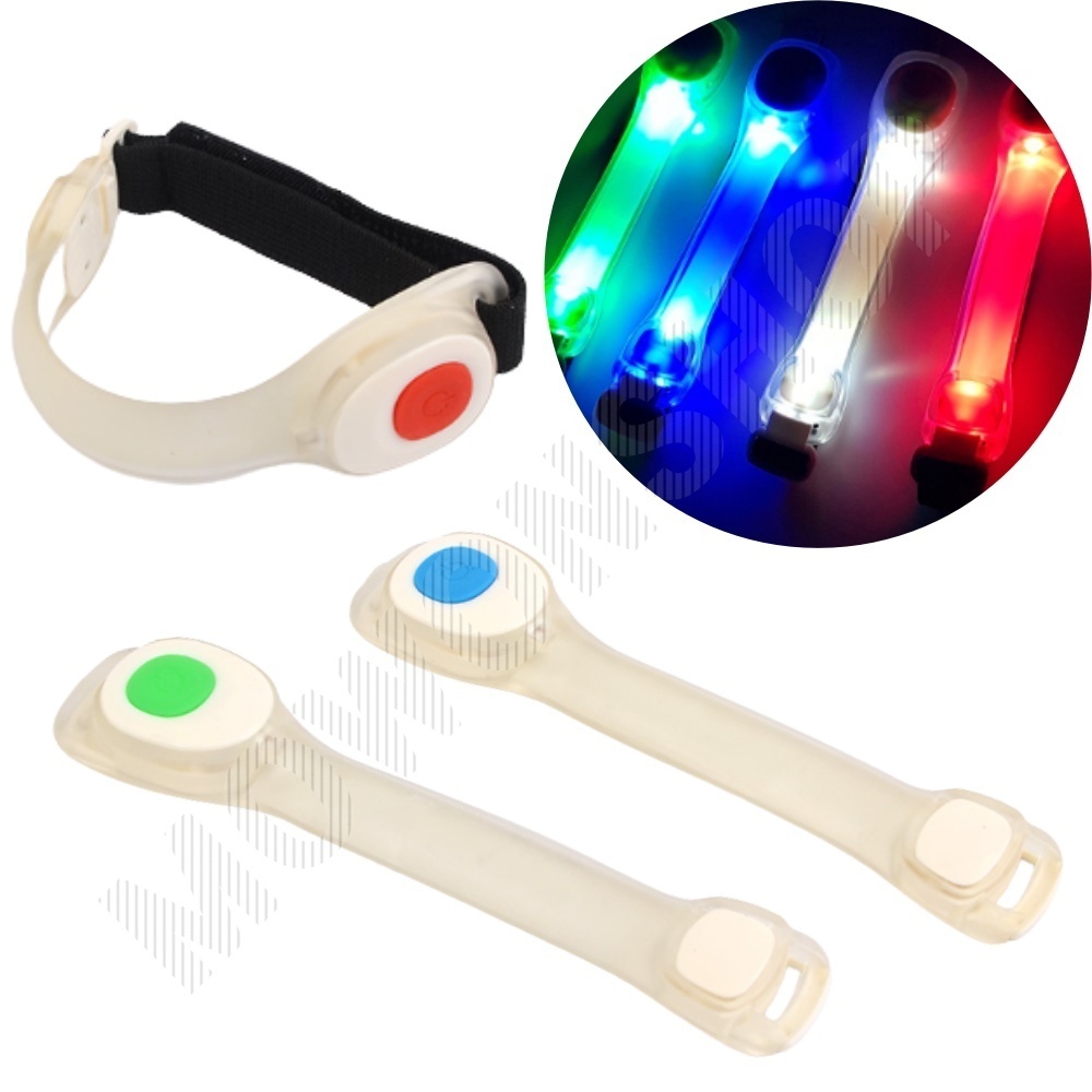 led 암밴드 야광 발광 밴드 야간 라이딩 자전거 조깅 - 상품 이미지