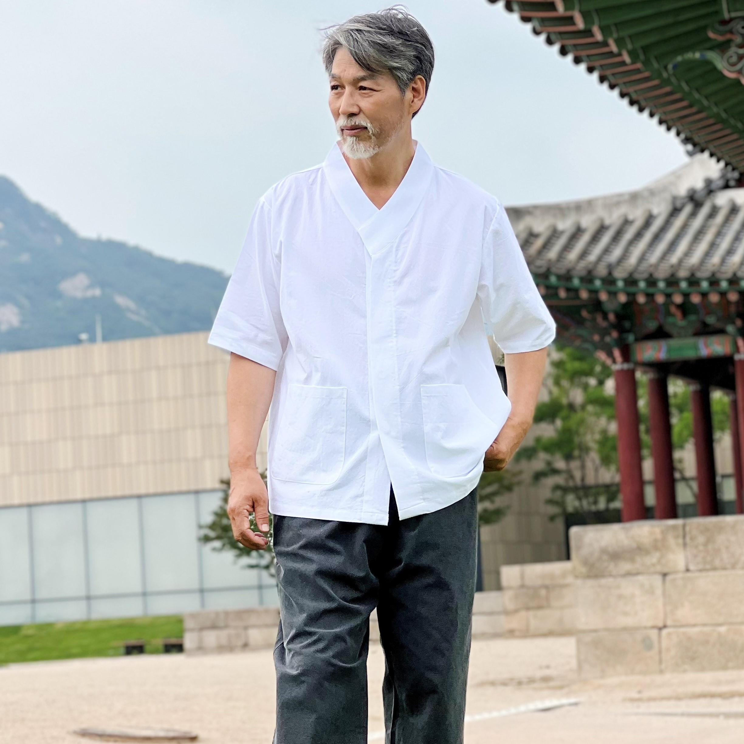 네이버 백제봉 여름 개량한복 남자 생활한복 남성 법복