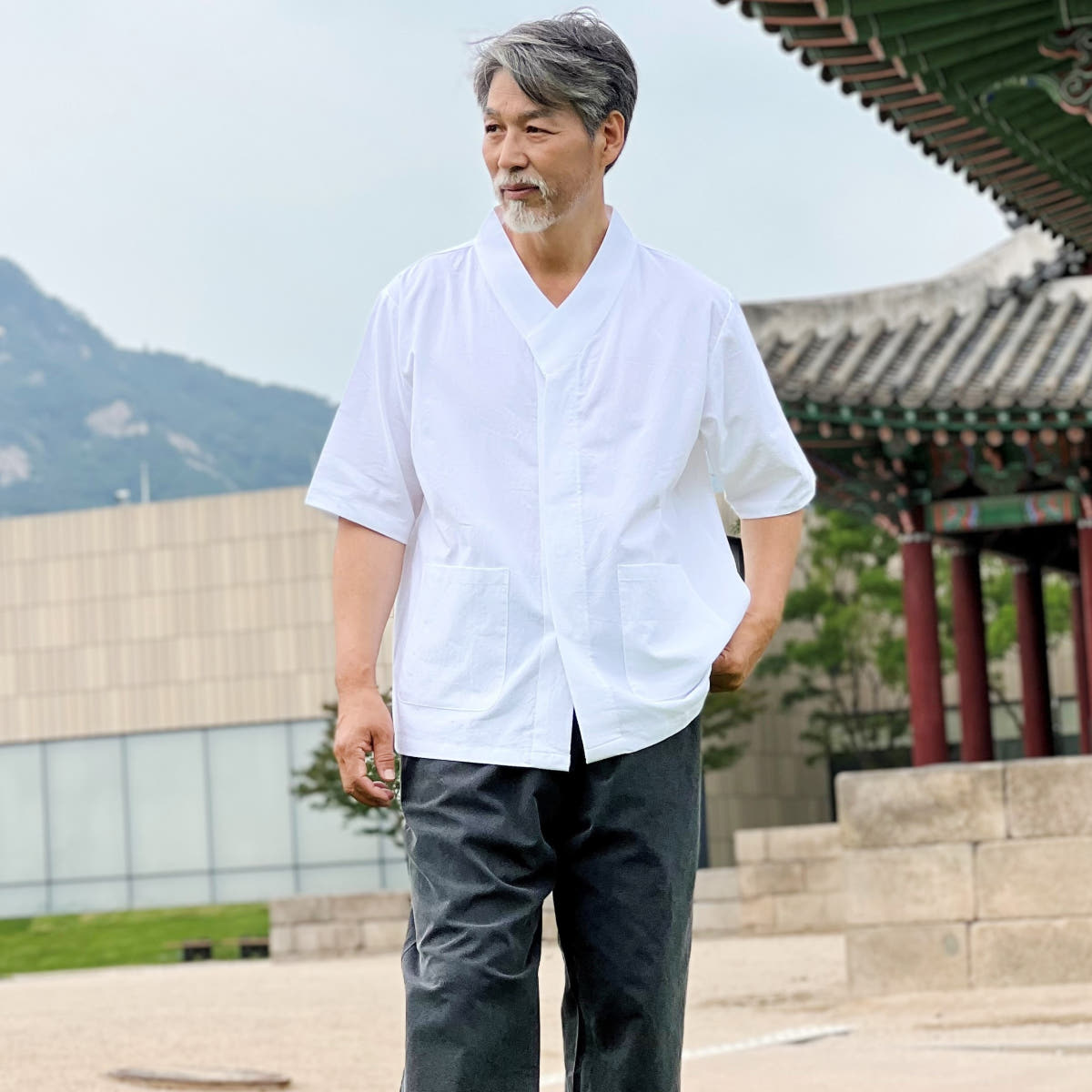 백제봉 여름 개량한복 남자 생활한복 남성 법복