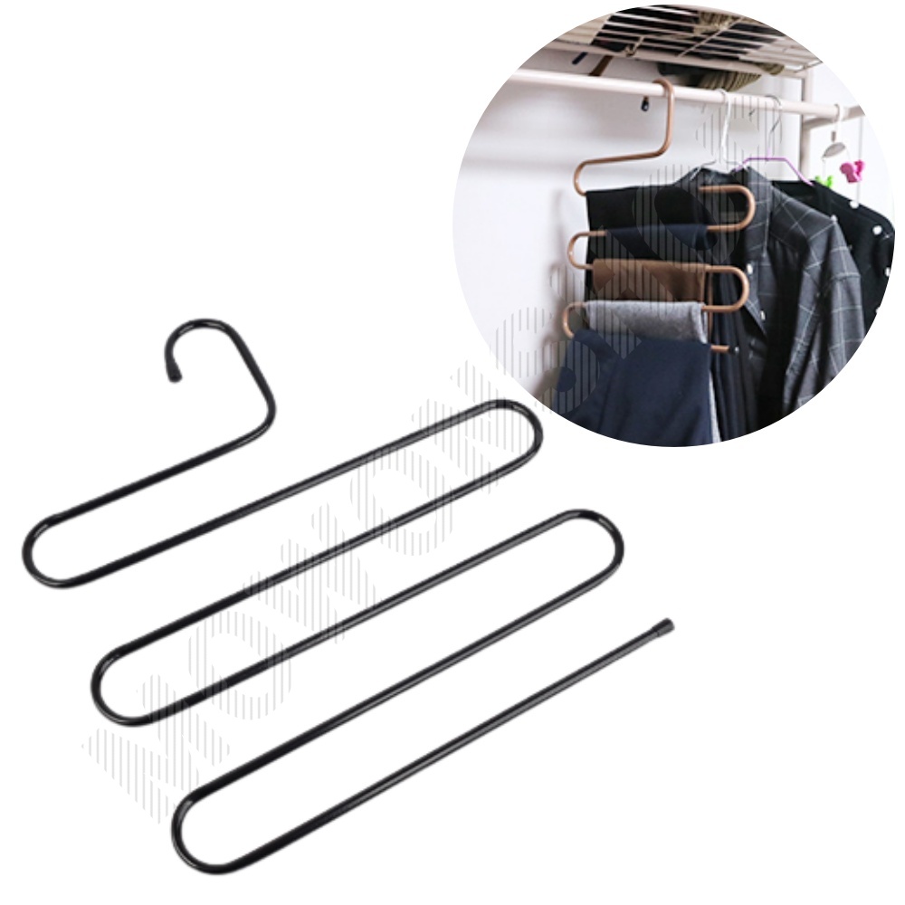 멀티 바지걸이 논슬립 바지 정리 행거 보관 옷걸이