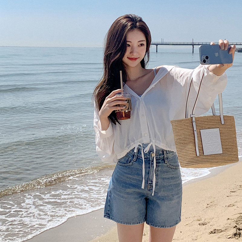베럴 중청 데님 3부 반바지 ps4507 - 상세 이미지 5