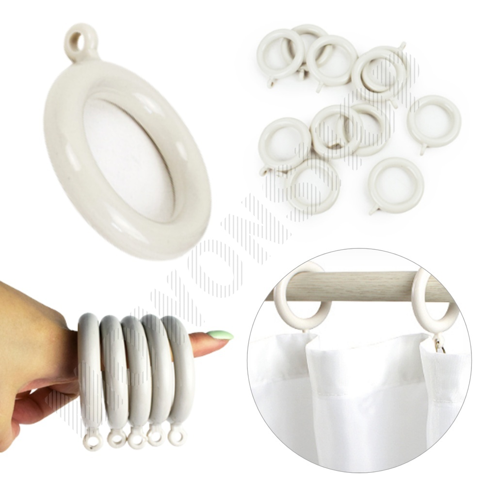 커튼 링 고리 커텐 고정 봉고리 아일렛링 10p 화이트