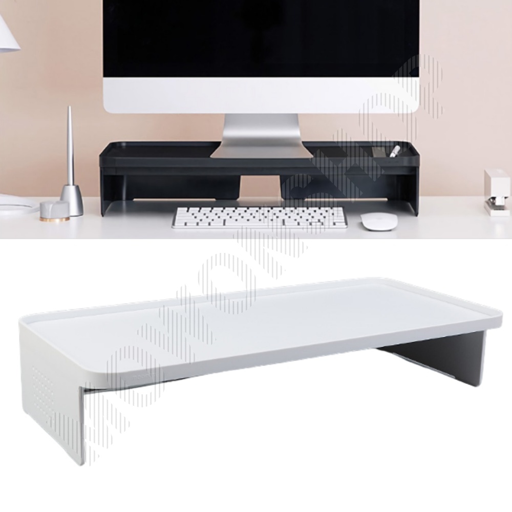 모니터선반 트레이 높은 화이트 블랙 모니터받침대