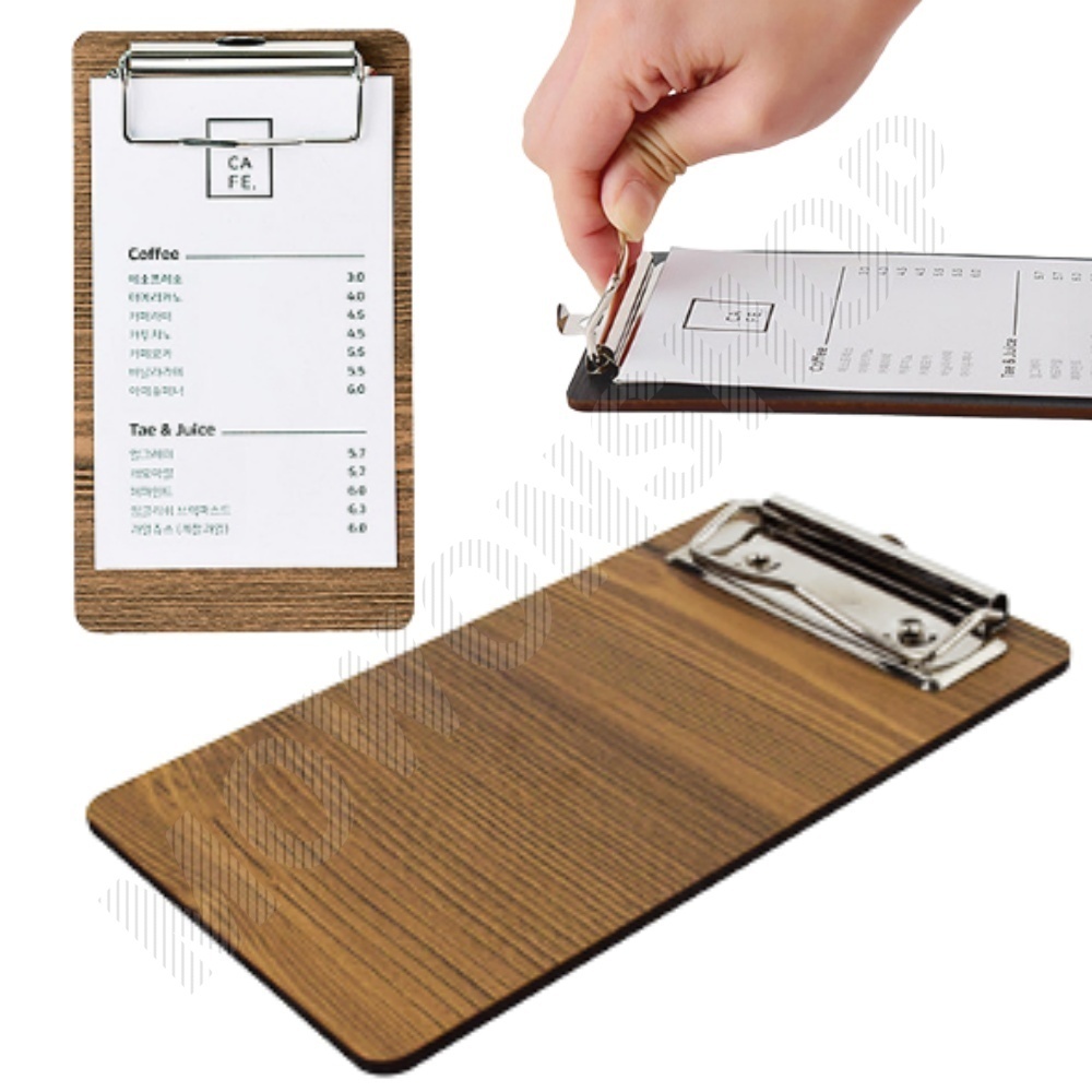 빌패드 빌지 패드 판 영수증 철 우드 클립보드