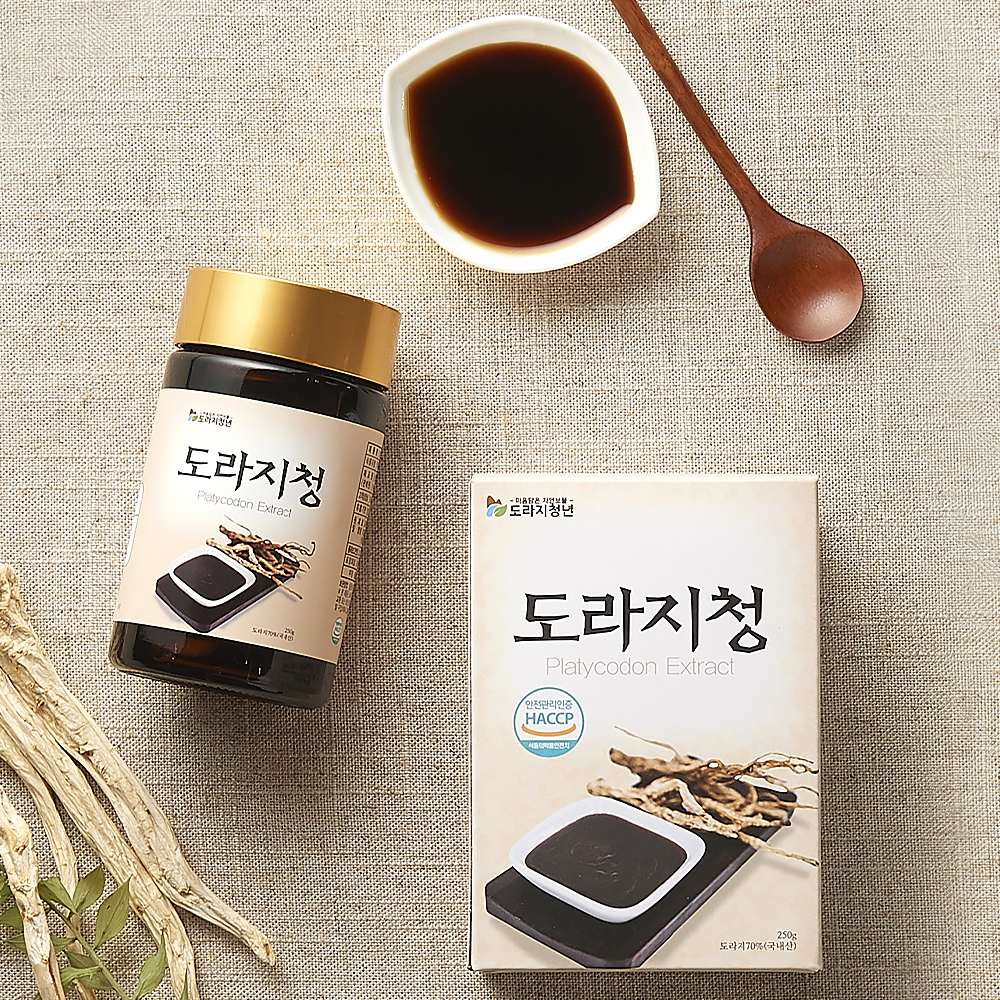 3년생이상 국산 약도라지100% 배 생강 도라지청 250g - 상세 이미지 3