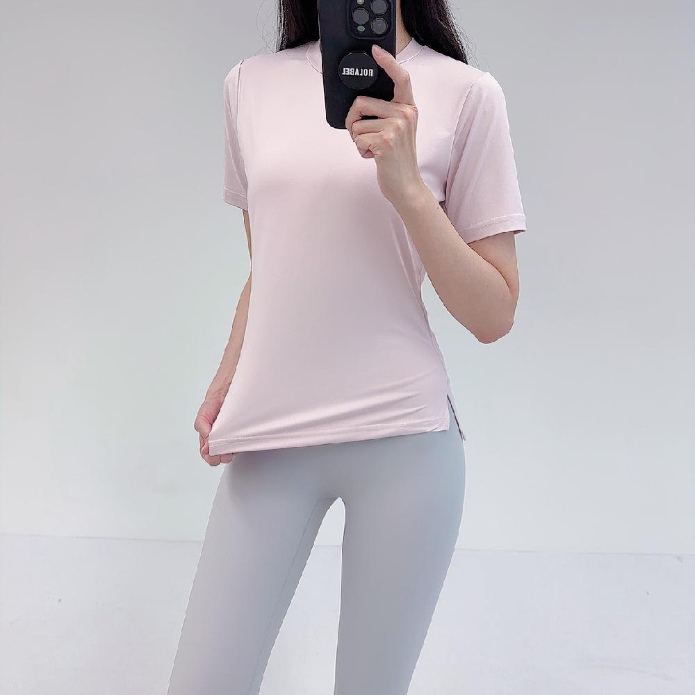 로라벨 뮤츠 필라테스복 여성 요가복 필라테스 요가 상의 티셔츠 커버업 운동복 반팔 - 상세 이미지 3