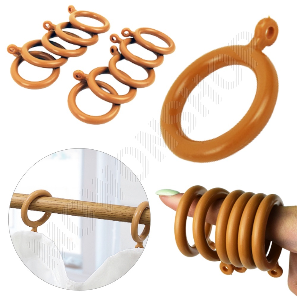 커튼 링 고리 커텐 고정 봉고리 아일렛링 10p 주황색