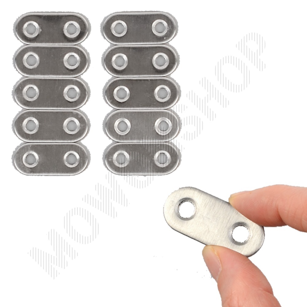 일자평철 평철 보강 연결 철물 꺽쇠 36mm 10pcs - 상품 이미지