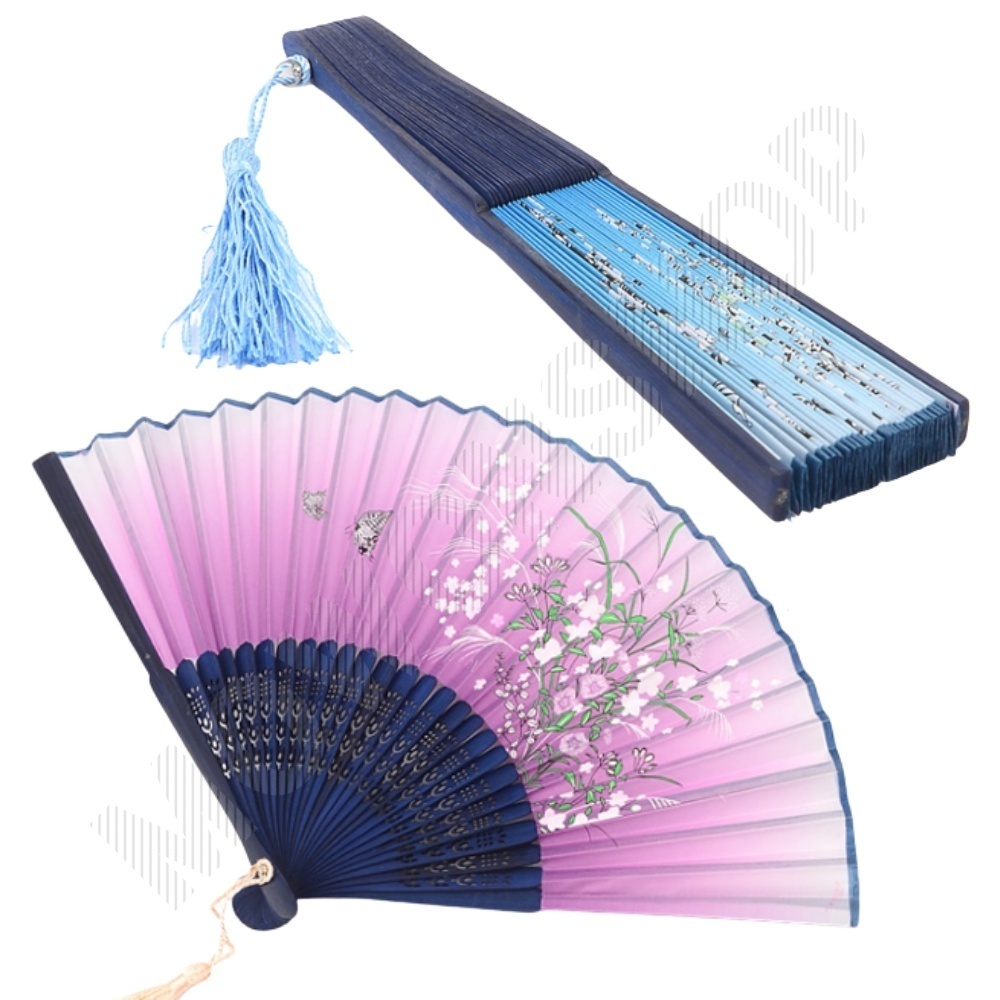 부체 쥘부채 손 접 대나무 부채 접이식 - 상품 이미지
