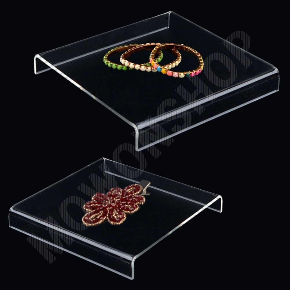 ㄷ자 아크릴 거치대 전시대 진열대 받침대 받침 선반 15cm - 상품 이미지