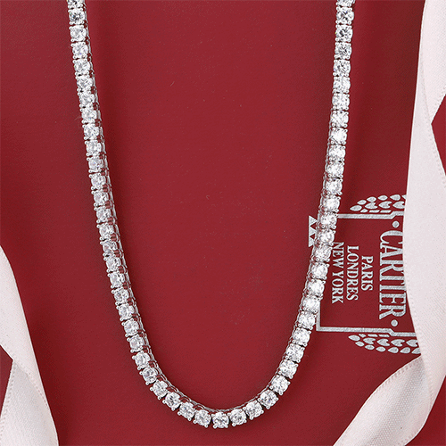 테니스목걸이 체인necklace 여자 남자목걸이 큐빅목걸이 - 상품 이미지