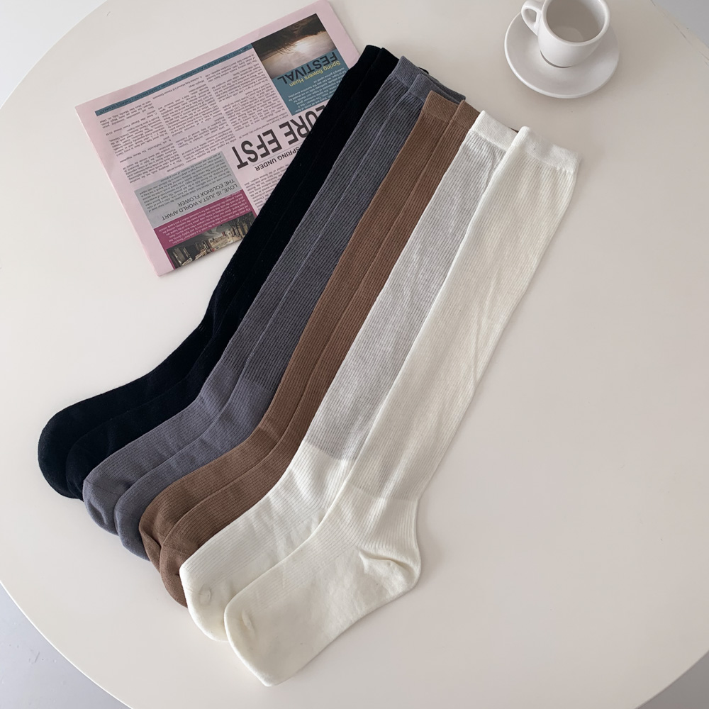 [봄여름용/2기장] 시스루 골지 롱 레그워머 주름 양말 4color 상세 이미지 28