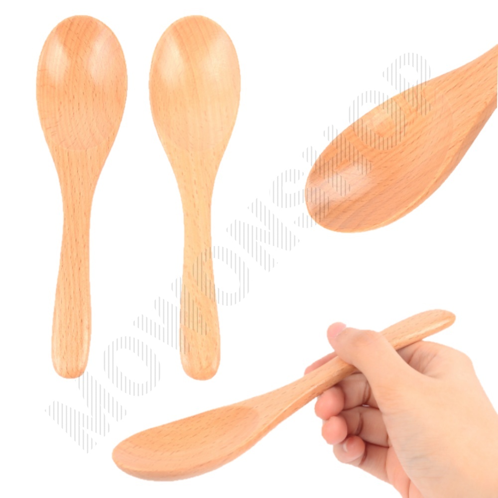 우동스푼 옻칠수저 우동 나무 숟가락 너도밤나무