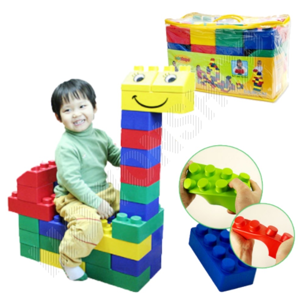 빅블럭 상상 소프트 대형 블럭 만1세교구 26pcs - 메인 이미지
