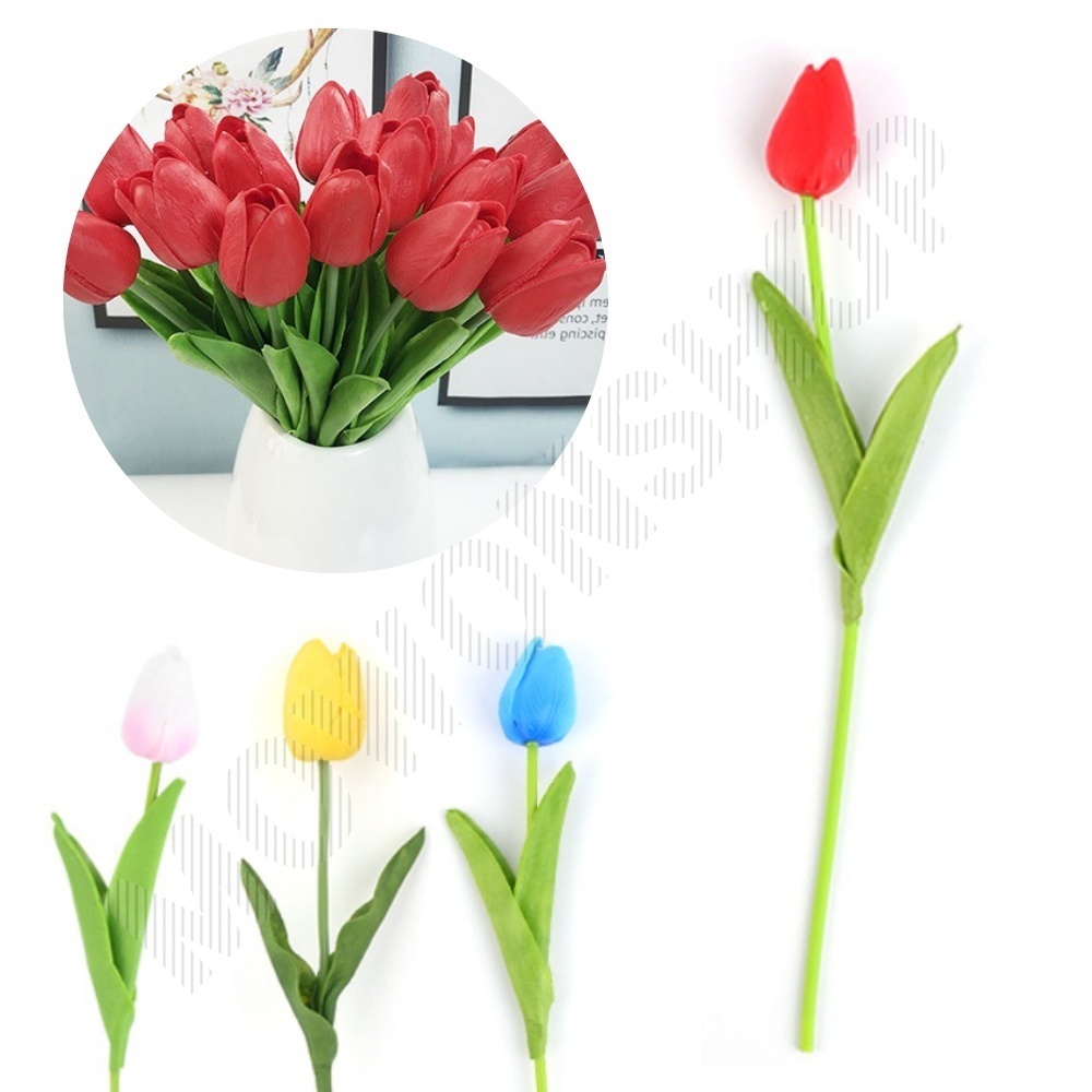 생화같은조화 튤립조화 한송이 - 상품 이미지