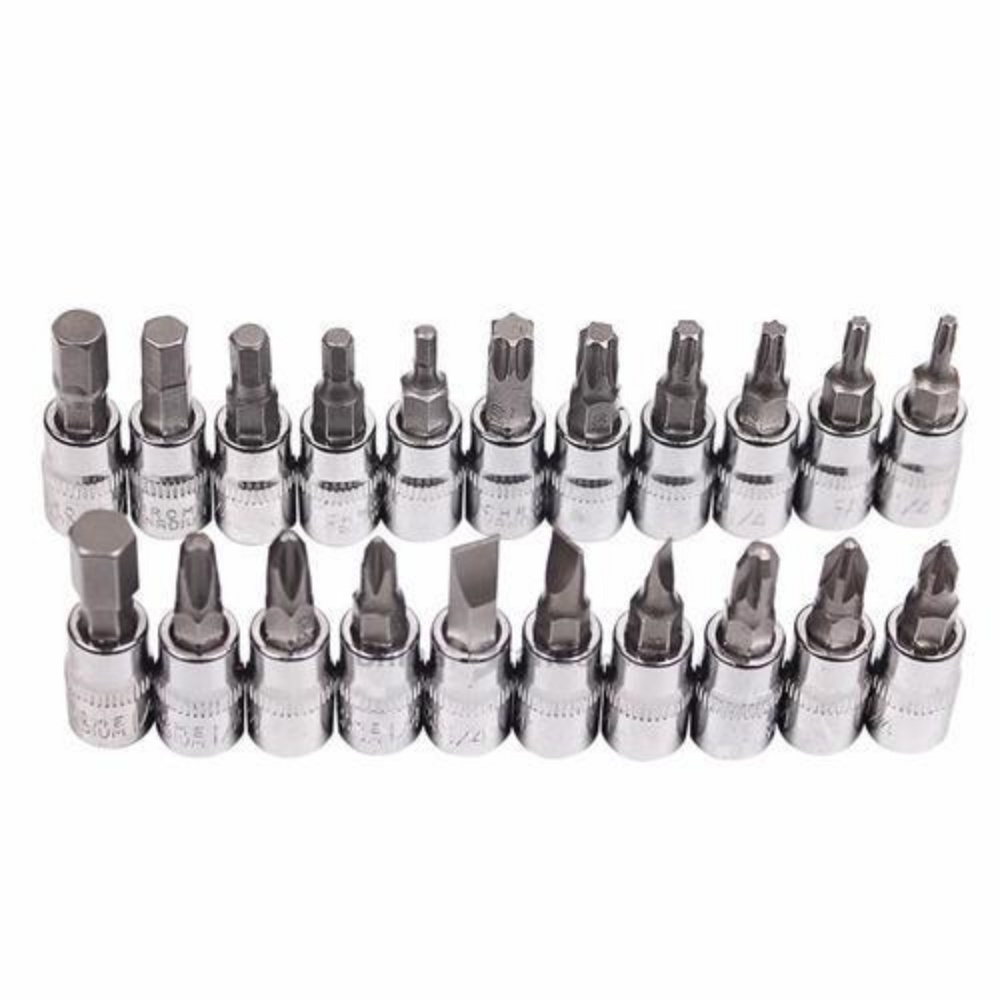 소형 복스세트 53pcs 1/4 복스알 별소켓 자전거 자동차 공구 - 상세 이미지 2