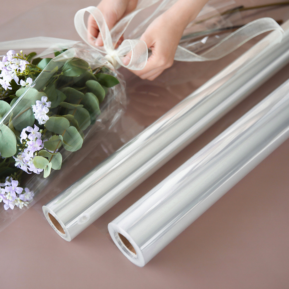 대용량 투명 OPP 롤 무지 70cm 필름 꽃 다발 포장 비닐 포장지 자재 1호