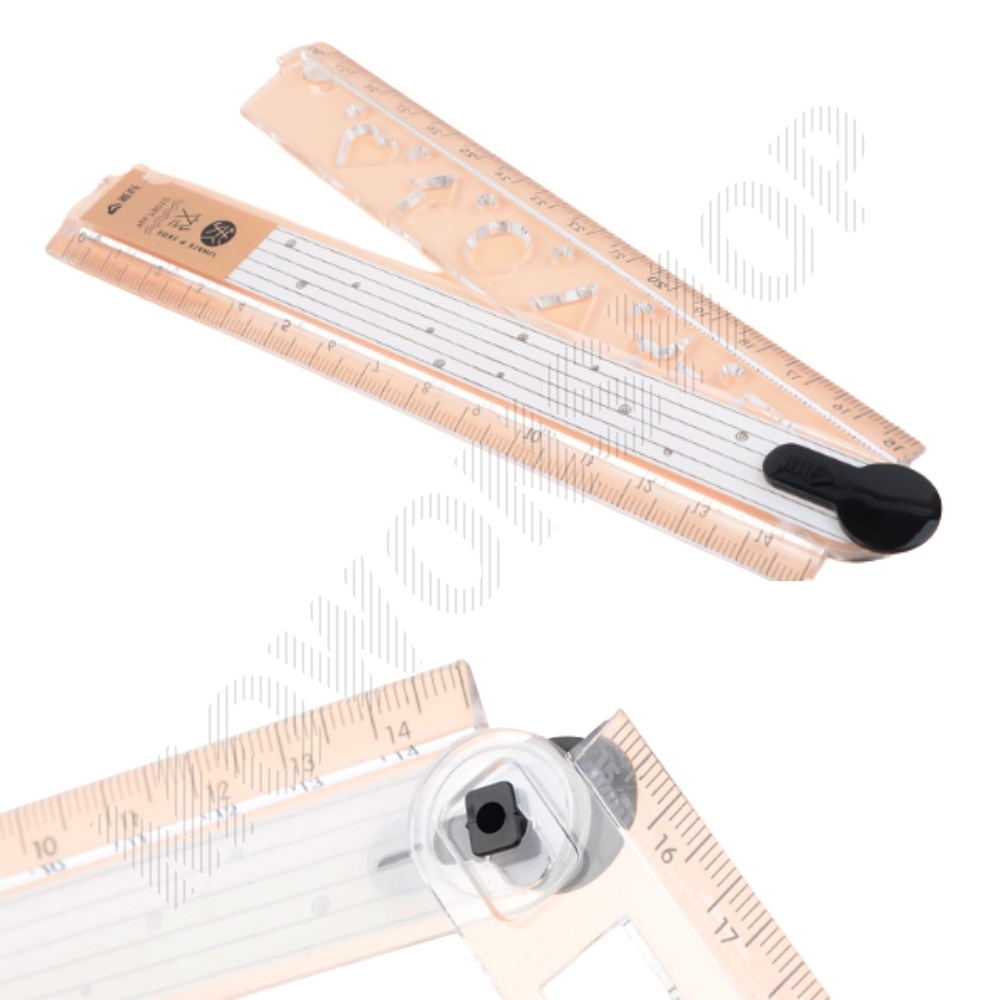 15센티 자 30센티 투명자 아크릴 접이식 15cm 30cm - 상품 이미지