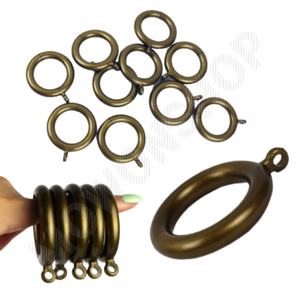 커튼 링 고리 커텐 고정 봉고리 아일렛링 10p 브라운