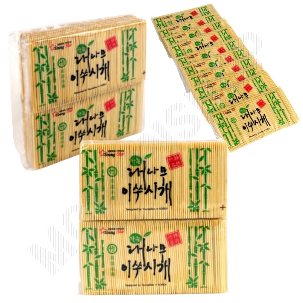대나무 이쑤시개 양면 요지 업소용 식당용 대용량 - 상품 이미지