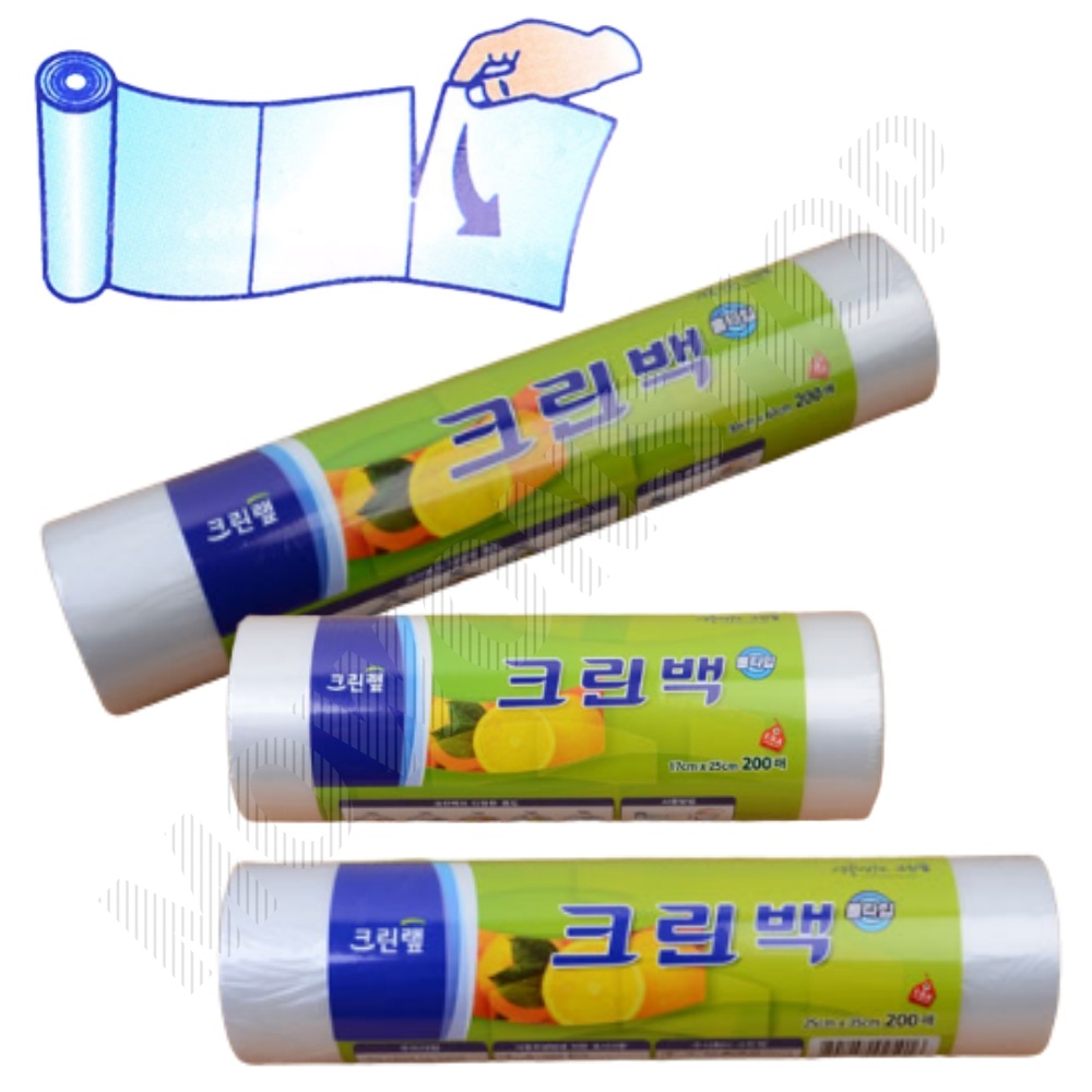 업소용 롤팩 위생 비닐봉지 롤백 대용량 일회용 크린팩 - 상품 이미지