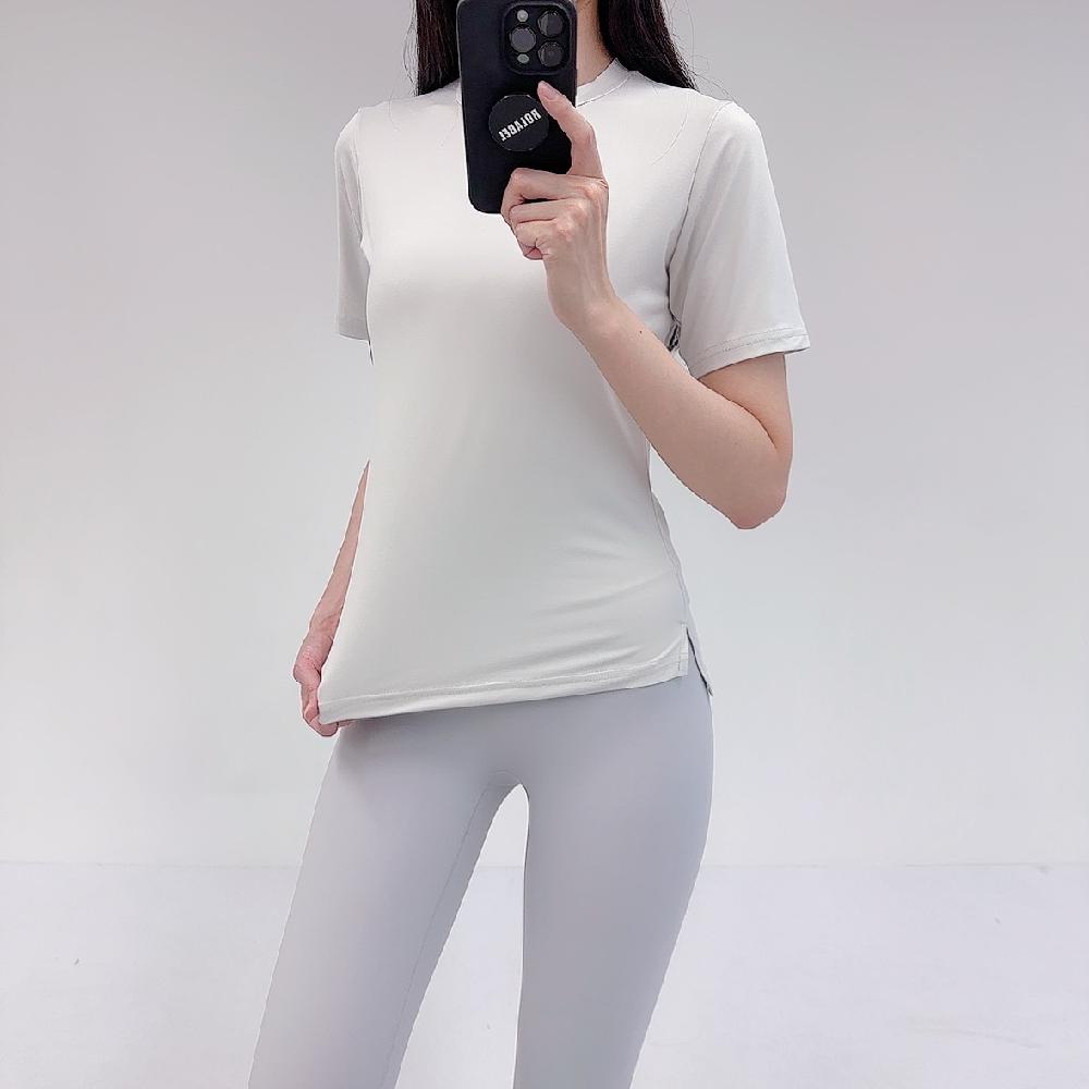 로라벨 뮤츠 필라테스복 여성 요가복 필라테스 요가 상의 티셔츠 커버업 운동복 반팔 - 상세 이미지 5