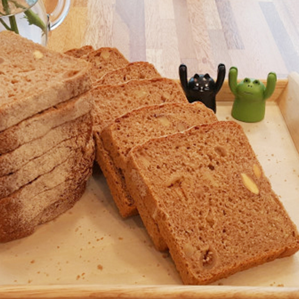 슈톨렌빵 무화과빵 100% 통밀식빵 770g 밀가루안들어간빵 비건 모닝 식빵 맛집 - 상세 이미지 5